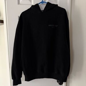 White Fox Black Hoodie